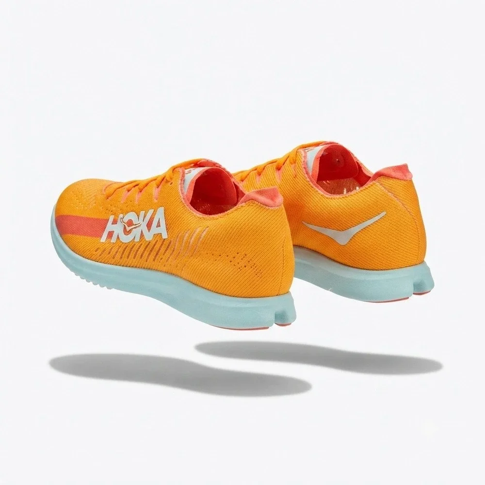 Hoka Cielo X LD Track Spikes Mens 11 Orange New Carbon Fiber Plate 1123097 RYCM